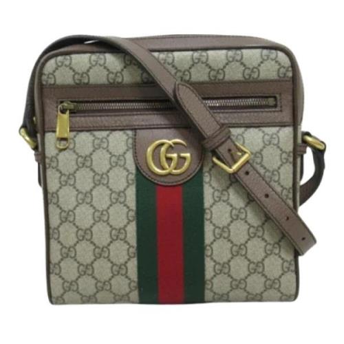 Pre-owned Canvas gucci-bags Gucci Vintage , Beige , Dames