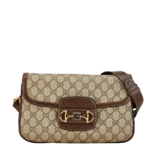 Pre-owned Canvas crossbody-bags Gucci Vintage , Beige , Dames