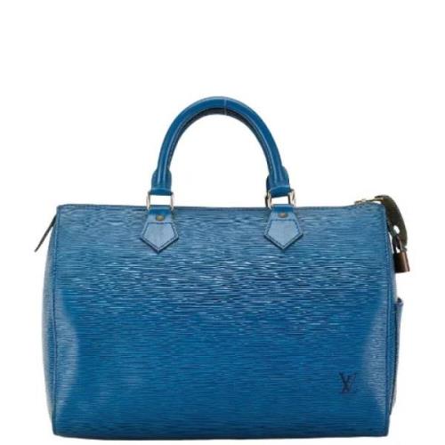 Pre-owned Leather louis-vuitton-bags Louis Vuitton Vintage , Blue , Da...