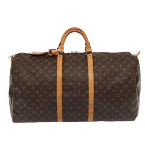 Pre-owned Canvas travel-bags Louis Vuitton Vintage , Brown , Dames