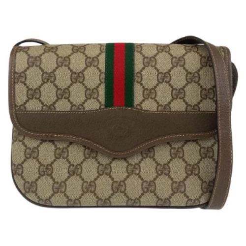 Pre-owned Canvas gucci-bags Gucci Vintage , Beige , Dames