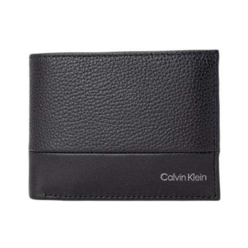 Zwarte Polyester Portemonnee Calvin Klein , Black , Heren