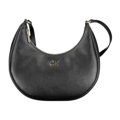 Zwarte Schoudertas met Verstelbare Handvat Calvin Klein , Black , Dame...