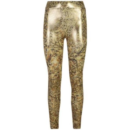 Gele Leggings voor Vrouwen Aw24 Just Cavalli , Yellow , Dames