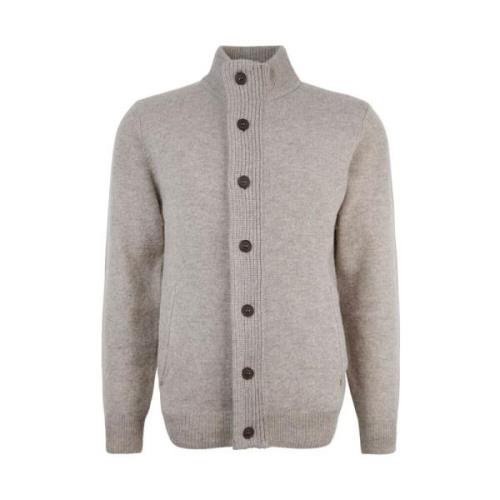 Cardigan met rits - Model Mkn0731St16 Barbour , Gray , Heren