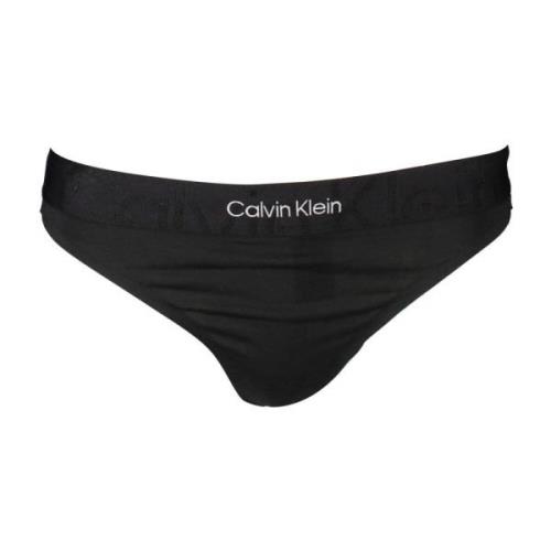 Zwarte Strings Calvin Klein , Black , Dames