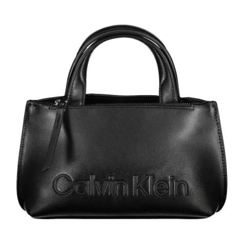 Zwarte Dames Tas met Handvatten Calvin Klein , Black , Dames