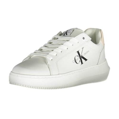 Sportieve Veterschoenen met Contrastdetails Calvin Klein , White , Dam...