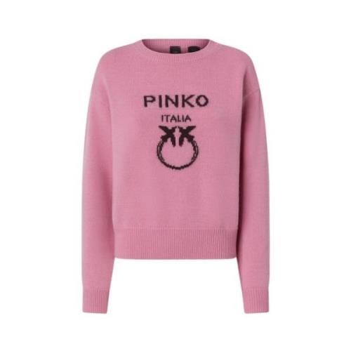 Burgos Gebreide Top Pinko , Pink , Dames