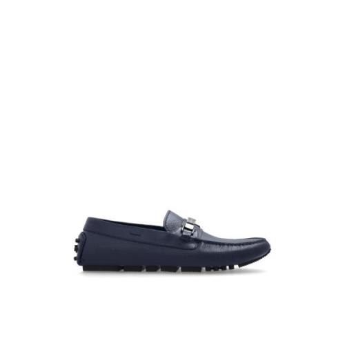 Leren Loafers Emporio Armani , Blue , Heren