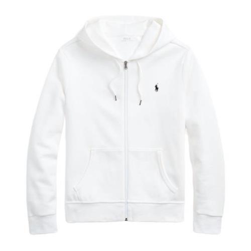 Witte Hoodie met Rits Ralph Lauren , White , Heren