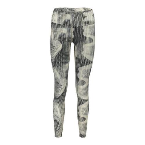 Zwarte Leggings met Reflecterende Print Fila , Multicolor , Dames