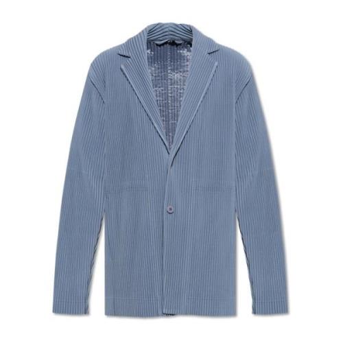 Geplooide Blazer Issey Miyake , Blue , Heren