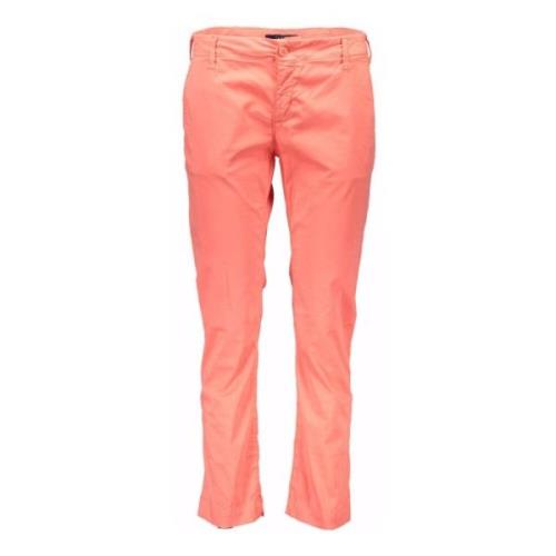 Katoenen Denim Broek Gant , Pink , Dames