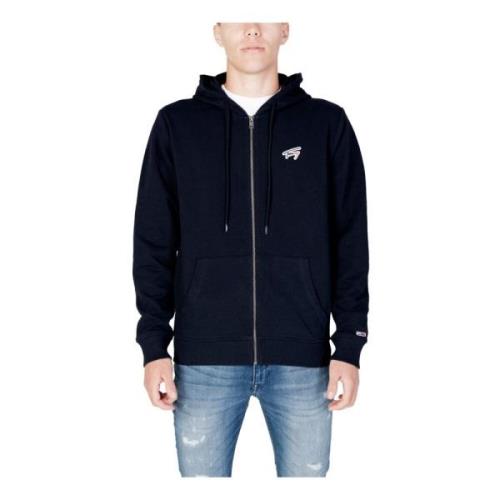 Blauwe Rits Hoodie Tommy Hilfiger , Blue , Heren