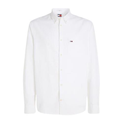 Witte Button-Up Overhemd Klassieke Stijl Tommy Hilfiger , White , Here...