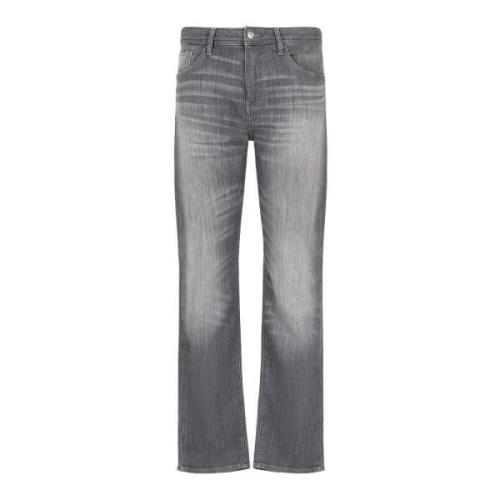 Hoge Taille Slimme Pijp Jeans Armani Exchange , Gray , Heren