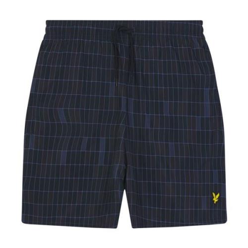 Pool Print Swimshort Lyle & Scott , Blue , Heren