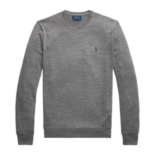 Grijze Sweater Girocollo Lange Mouw Ralph Lauren , Gray , Heren