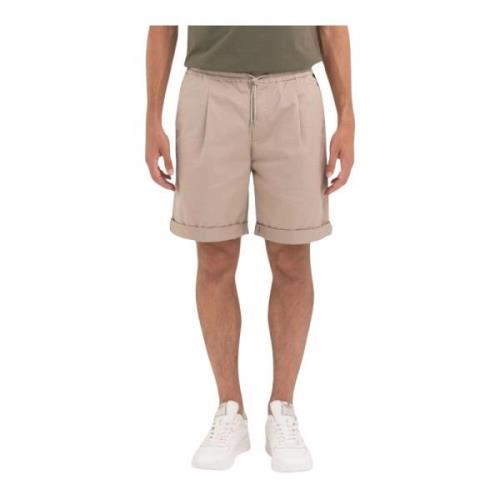 Slim Fit Bermuda Shorts Replay , Brown , Heren