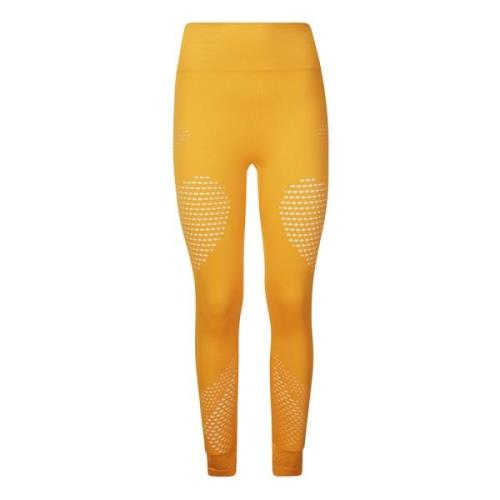 Hoge taille leggings met logo print Adidas by Stella McCartney , Yello...