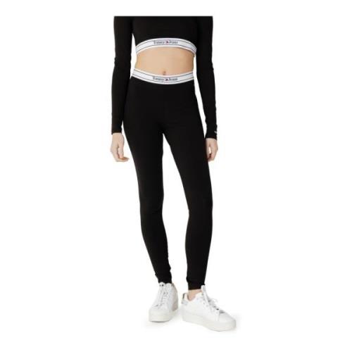 Zwarte Leggings Lente/Zomer Effen Katoen Lycra Tommy Hilfiger , Black ...