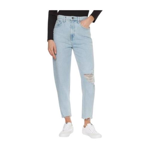 Klassieke Straight Leg Jeans voor Vrouwen Tommy Hilfiger , Blue , Dame...