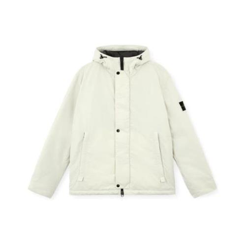 Micro Twill PrimaLoft Jas Stone Island , White , Heren