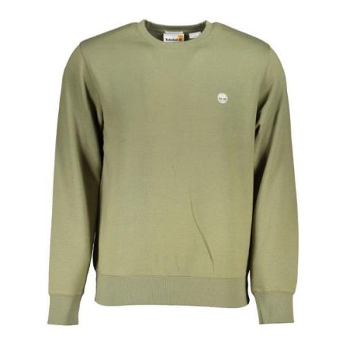 Groene Sweatshirt met Lange Mouwen Geborduurd Logo Timberland , Green ...