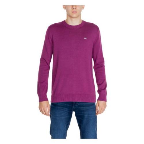 Paarse Gebreide Trui voor Herfst/Winter Tommy Hilfiger , Purple , Here...