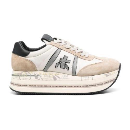 Beige Sneakers Beth Suede Fabric Premiata , Beige , Dames