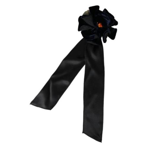 Bloemen Haarspeld Broche Dolce & Gabbana , Black , Unisex