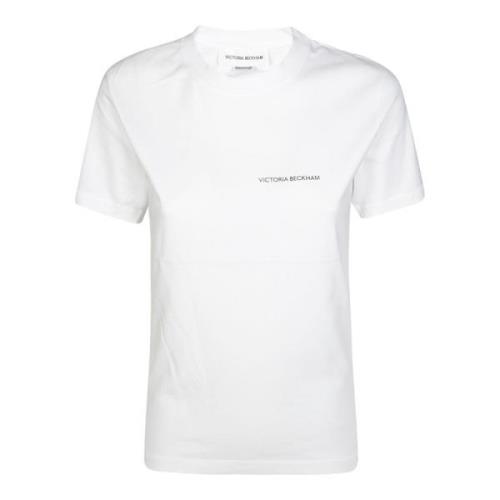 Logo T-shirt Victoria Beckham , White , Dames