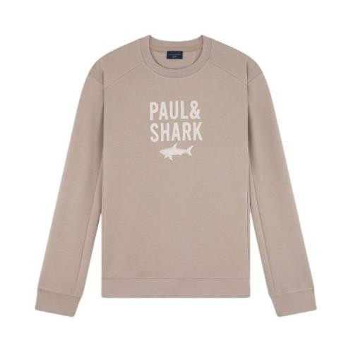 Gezellig Gebreide Sweater Paul & Shark , Beige , Heren