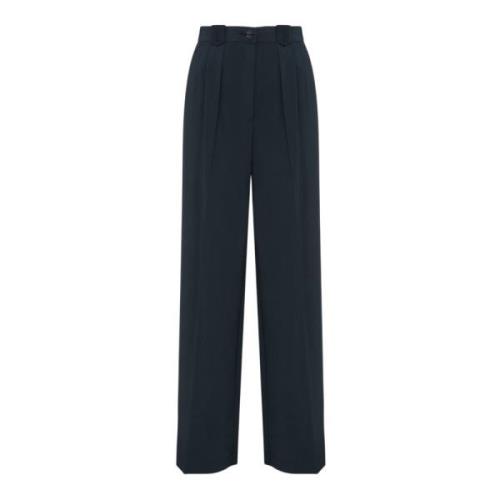 Wijde broek in petrolblauw Patrizia Pepe , Blue , Dames