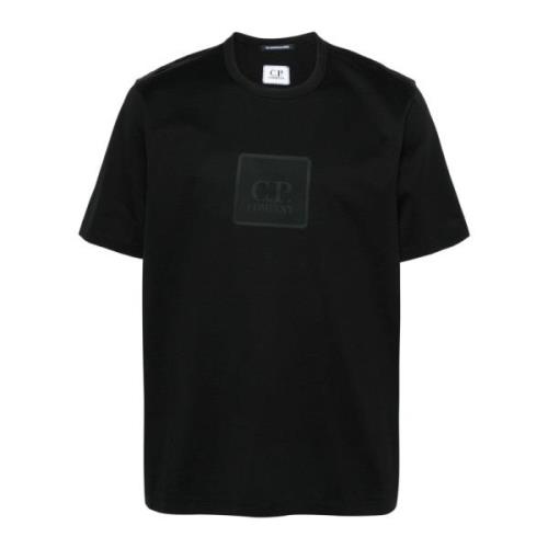 Metropolis Zwart Logo T-Shirt C.p. Company , Black , Heren