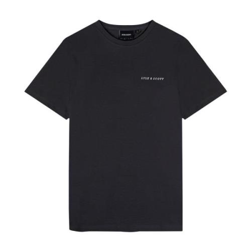 Geborduurd T-shirt voor heren Lyle & Scott , Black , Heren