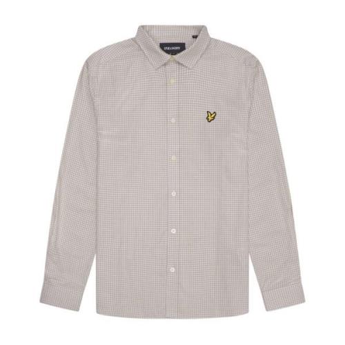 Geruite Shepherd Shirt Lyle & Scott , Gray , Heren