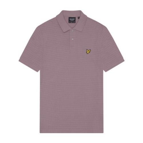 Micro Argyle Polo Shirt Lyle & Scott , Purple , Heren