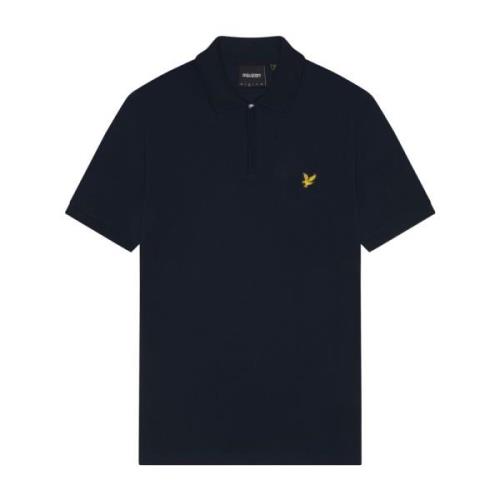 Zip Polo Shirt Lyle & Scott , Blue , Heren