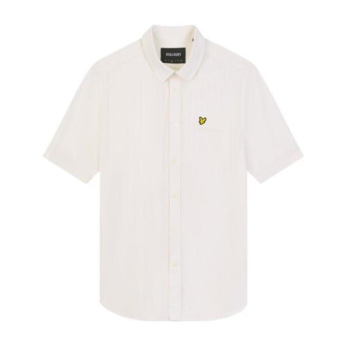 Gestreept Kortemouw Overhemd Lyle & Scott , Beige , Heren