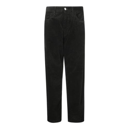 Fluwelen Wijde Pijp Jeans Carhartt Wip , Black , Heren