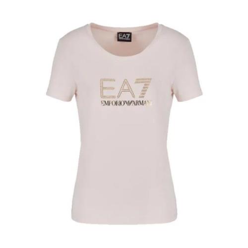 Roze T-shirts en Polos Collectie Emporio Armani EA7 , Pink , Dames