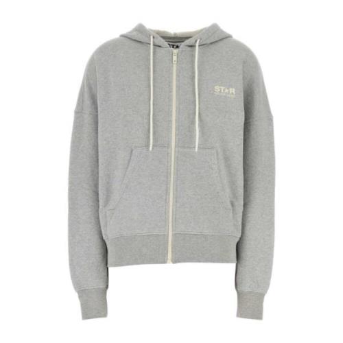 Grijze Melange Oversized Sweatshirt Golden Goose , Gray , Dames