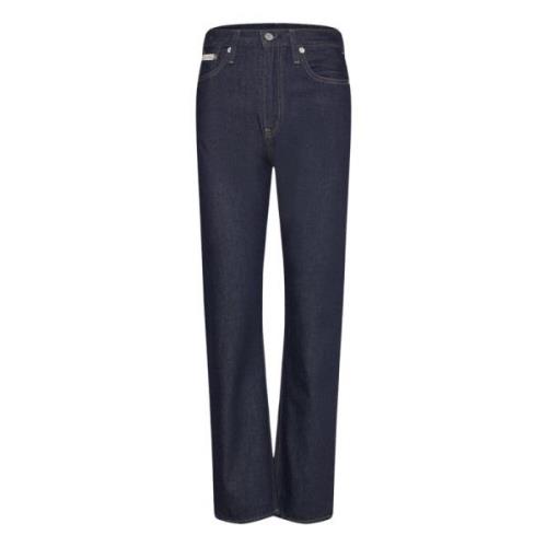 Hoge Taille Dames Jeans Calvin Klein Jeans , Blue , Dames