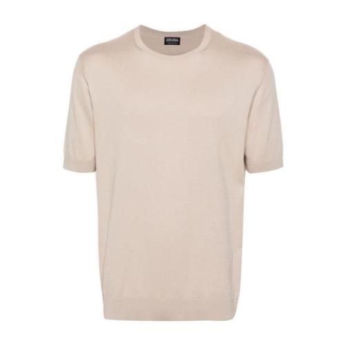 Stijlvol N03 Maglia Shirt Ermenegildo Zegna , Beige , Heren