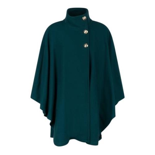 Wollen Cape Jas Patrizia Pepe , Blue , Dames