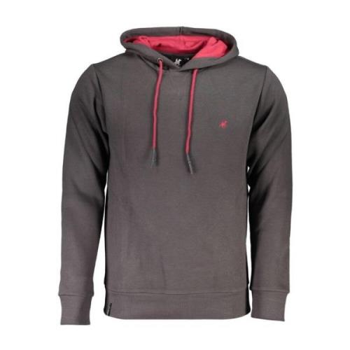 Grijze Hoodie Geborduurd Katoen U.s. Polo Assn. , Gray , Heren