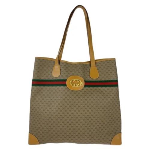 Pre-owned Canvas gucci-bags Gucci Vintage , Brown , Dames