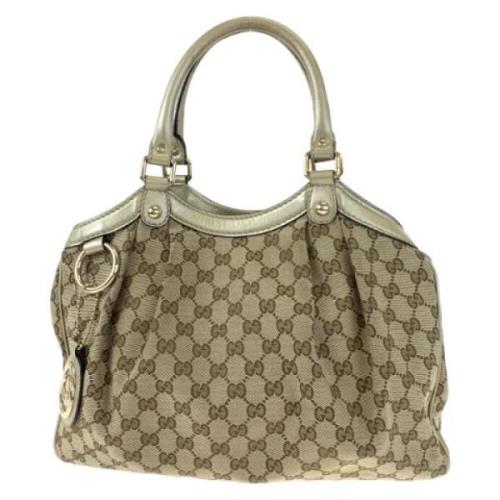 Pre-owned Canvas gucci-bags Gucci Vintage , Brown , Dames